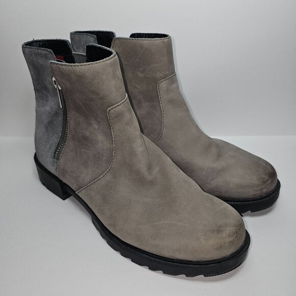 Sorel Womens Size 9.5 Boots Booties Waterproof Emelie Zip Quarry - Picture 1 of 12